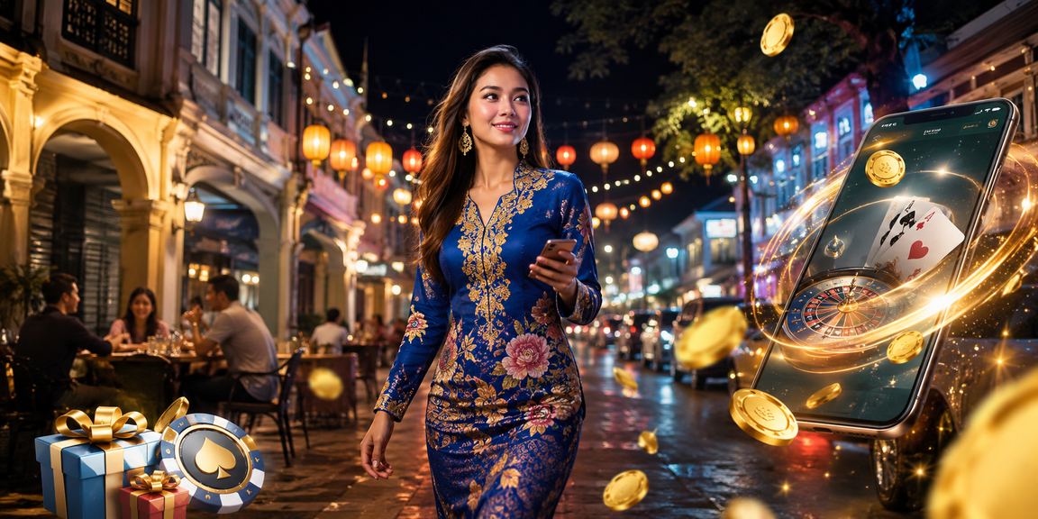 Kasino mudah alih Ipoh dengan pakaian baju kurung, mewakili pengalaman bermain z9gt dari telefon