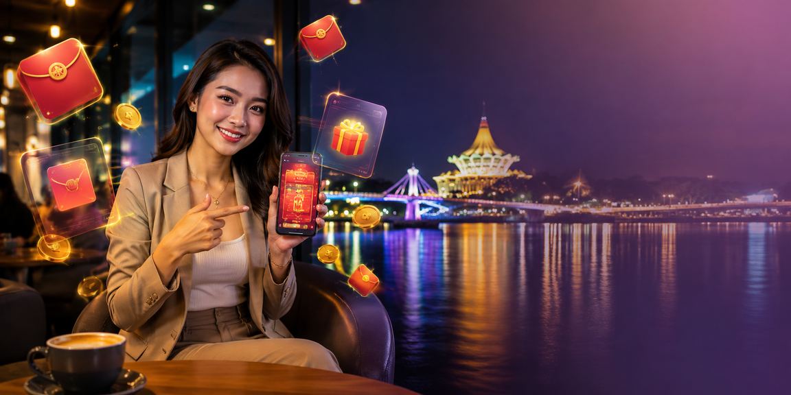 Bonus sampul merah Kuching dengan gaya Melayu untuk promosi perlawanan langsung